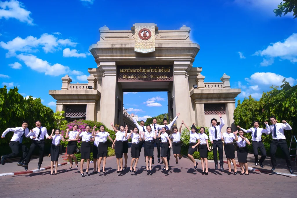 DPU students on campus in Bangkok
