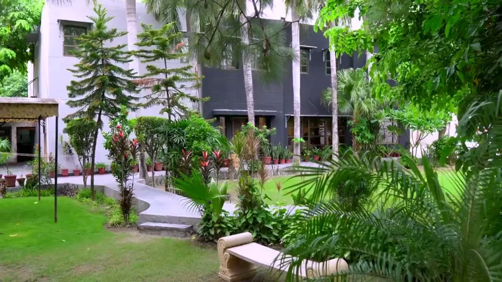 Garden walkway on the Lahore City College campus