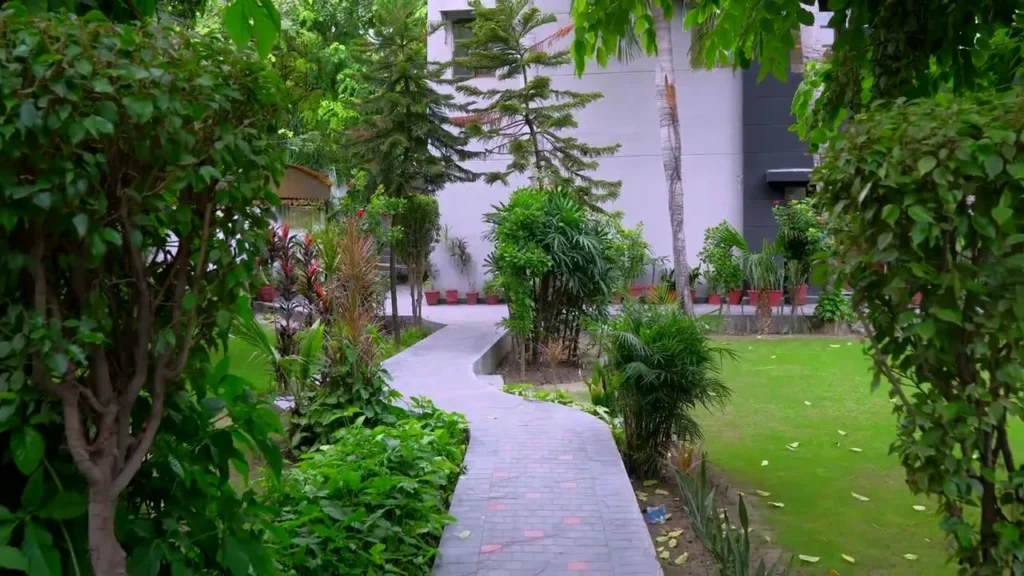 Landscaped grounds at Lahore City College