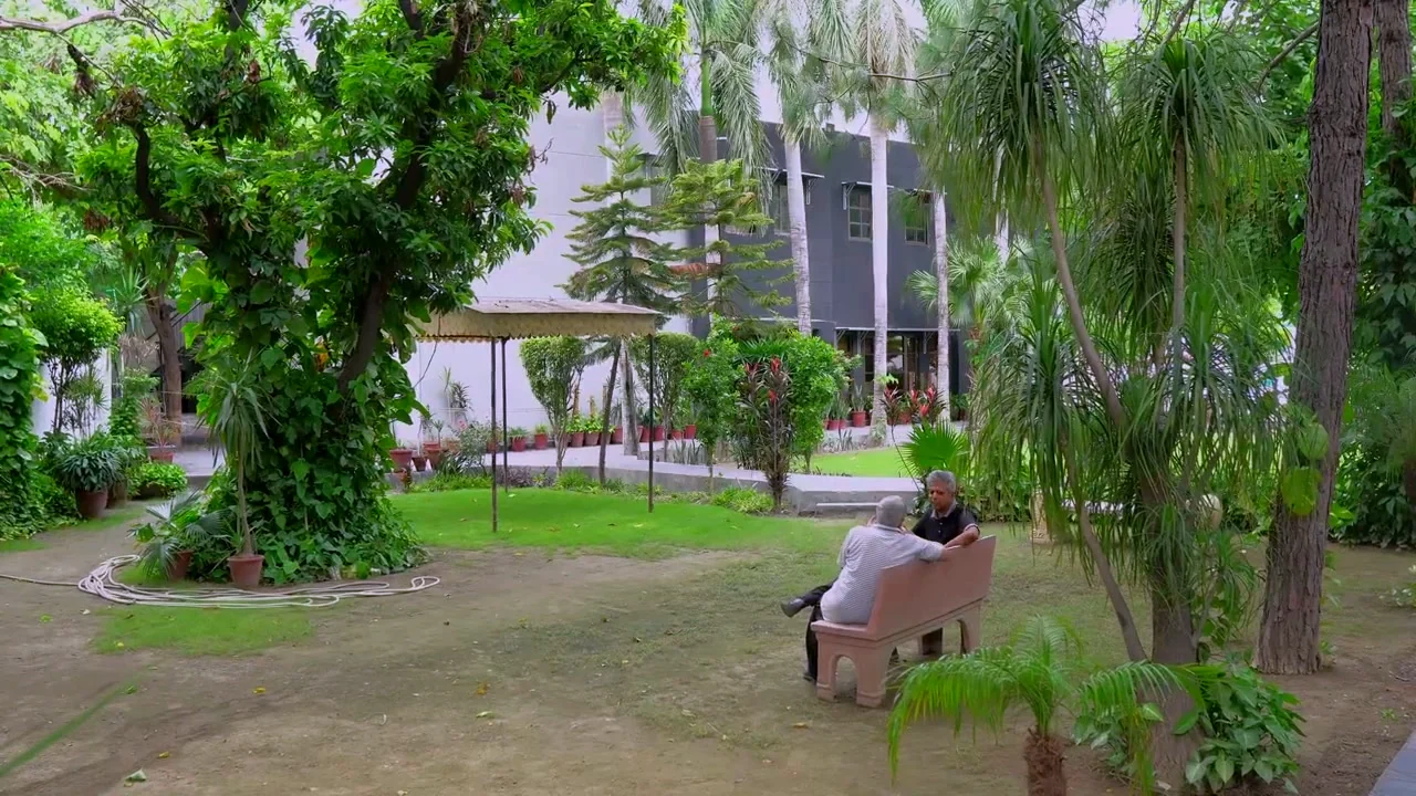 Lawn and seating on the Lahore City College campus